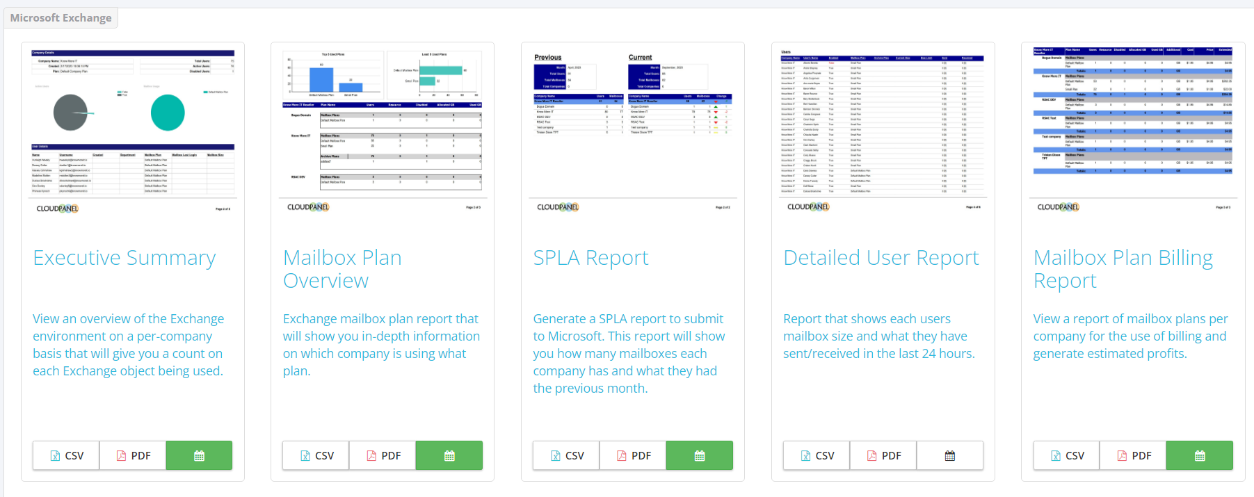 CloudPanel Reports | CloudPanel Knowledgebase